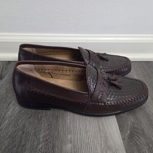 Nunn Bush Strafford Woven Men’s Slip-on Tassel Loafer 11.5